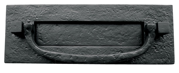 Black Antique Letterplate Postal Knocker